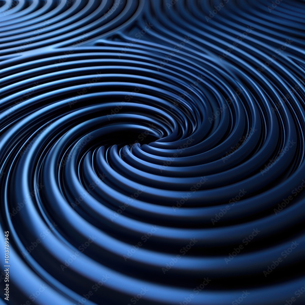 Obraz premium Abstract Blue Swirl