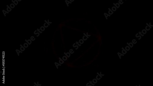 magical red circle effect vfx