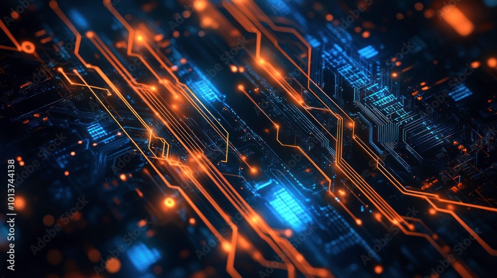 Obraz premium Abstract Digital Circuitry