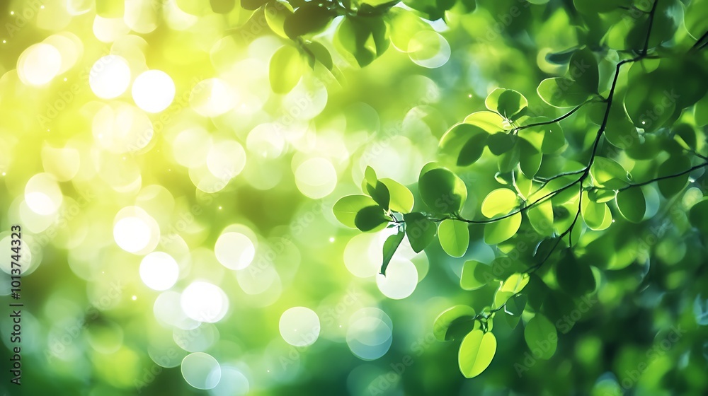 Green tree Bokeh Lights on Background. Party, Holiday, Festival. Green tree Bokeh Lights on Background. Party, Holiday, Festival.