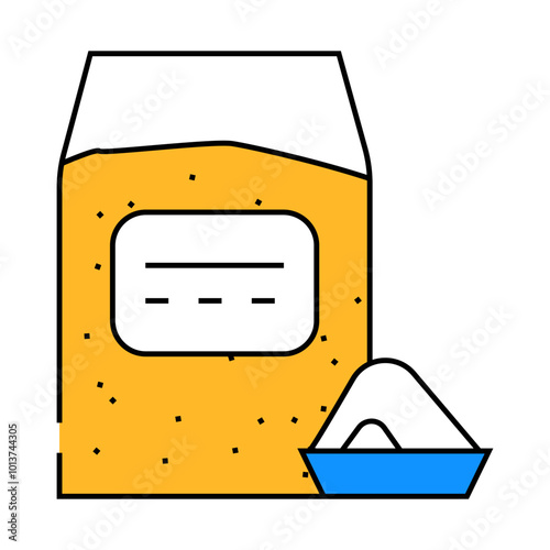 millet gluten free line icon vector. millet gluten free sign. isolated symbol illustration
