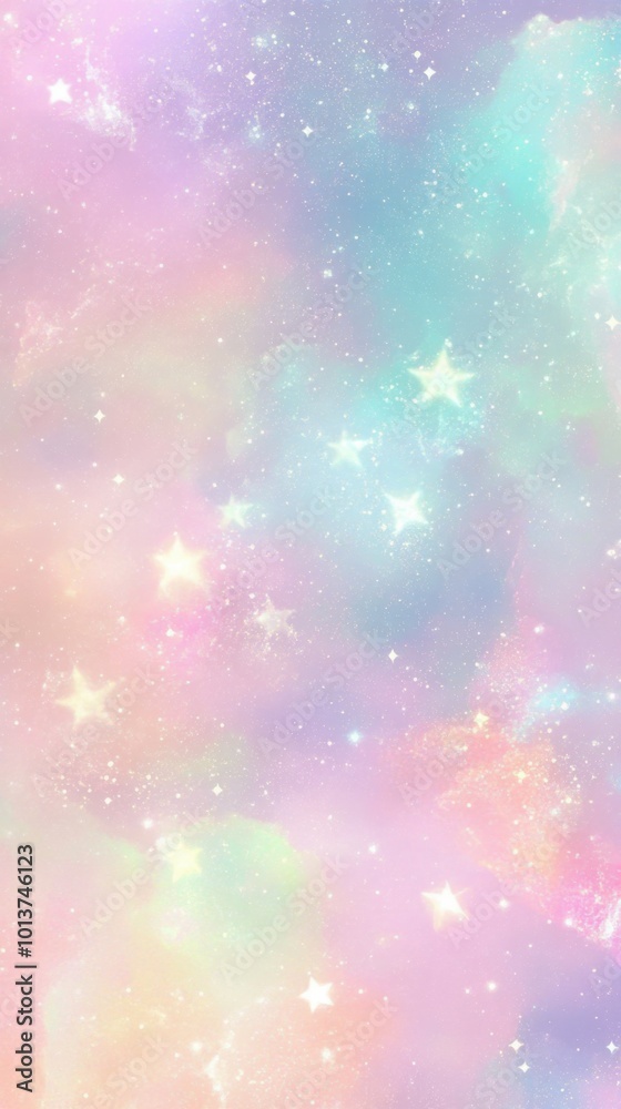 Fototapeta premium Dreamy pastel cloud abstract background