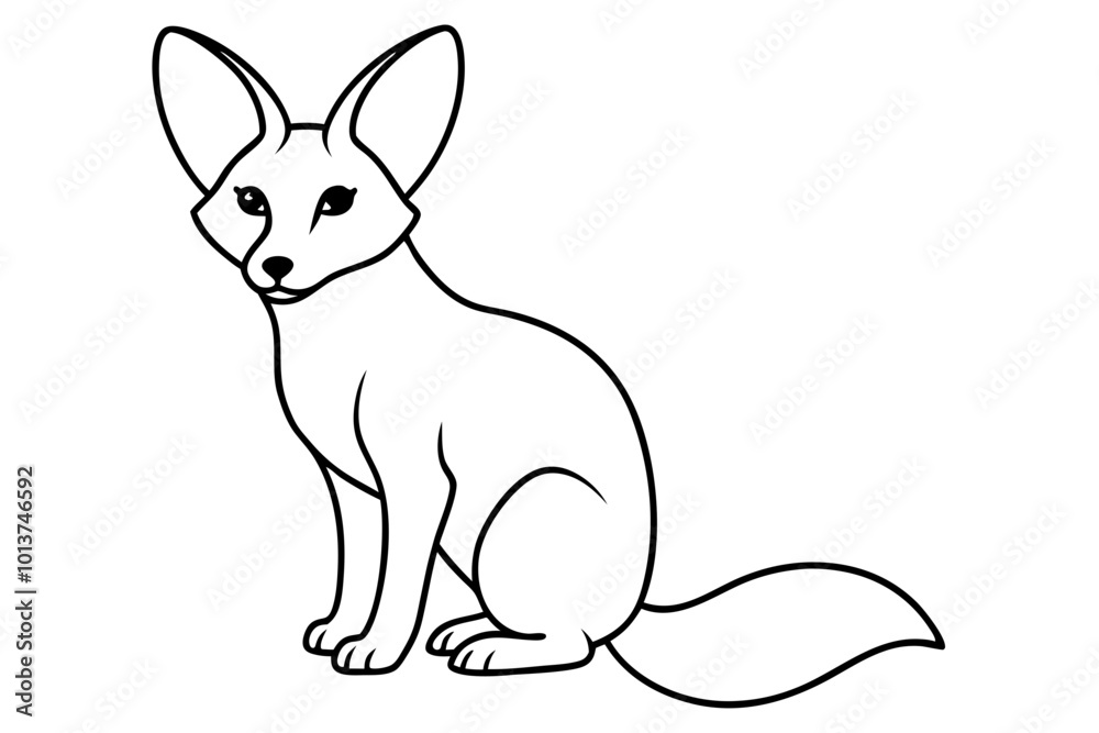 Captivating Vector Illustration of Bat Eared Fox Relaxing with Lar
Captivating Vector Illustration of Bat Eared Fox Relaxing with Lar