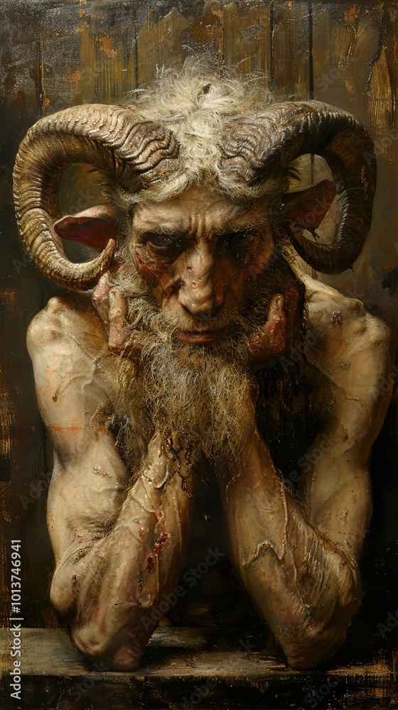 A Realistic Portrait of a Mythological Creature A Realistic Portrait of a Mythological Creature