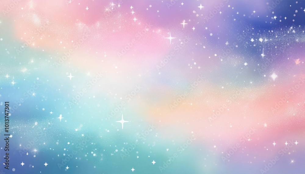 Obraz premium Soft pastel starry sky texture background