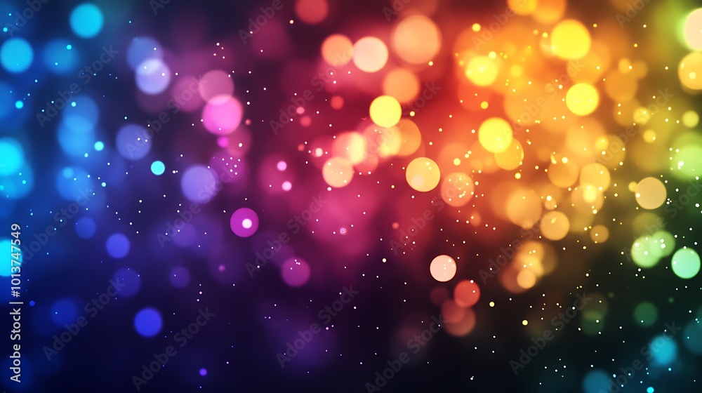 Colorful Bokeh Lights on Background. Party, Holiday, Festival. Colorful Bokeh Lights on Background. Party, Holiday, Festival.