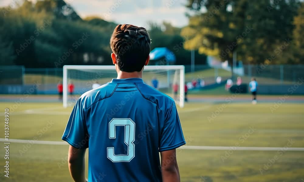 Soccer player looking at the public Video Soccer player looking at the public Video
