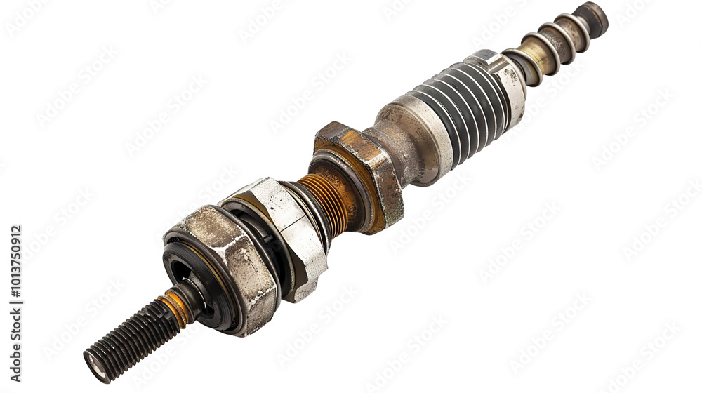 Fuel Injector isolated on transparent background, PNG