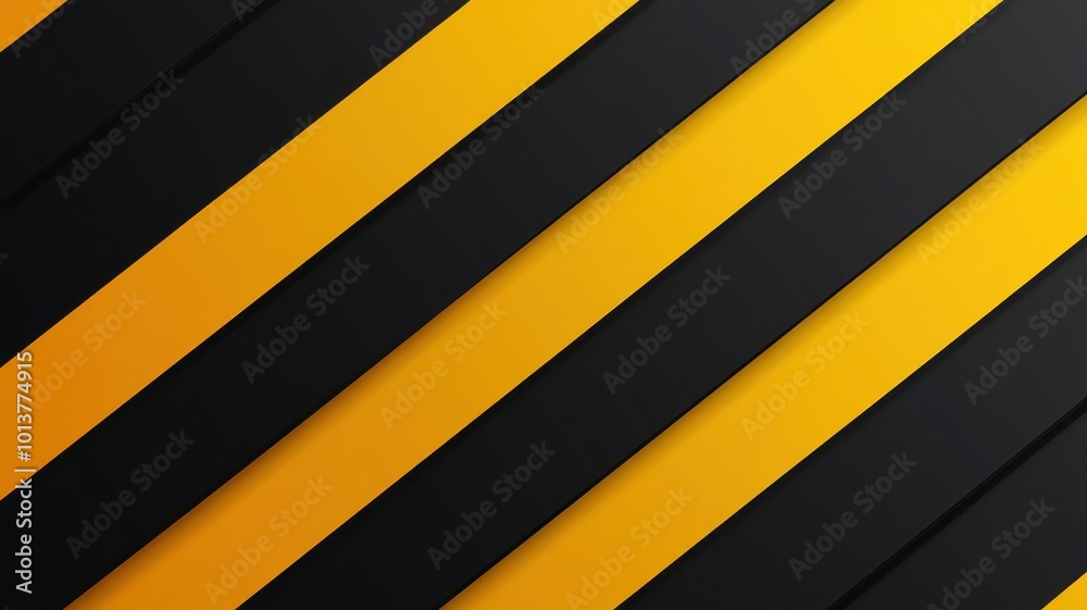 Black and yellow diagonal striped vector background, a danger warning sign pattern. Black and yellow diagonal striped vector background, a danger warning sign pattern.