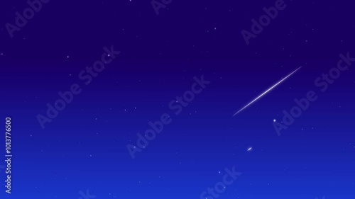 shooting star video with black background