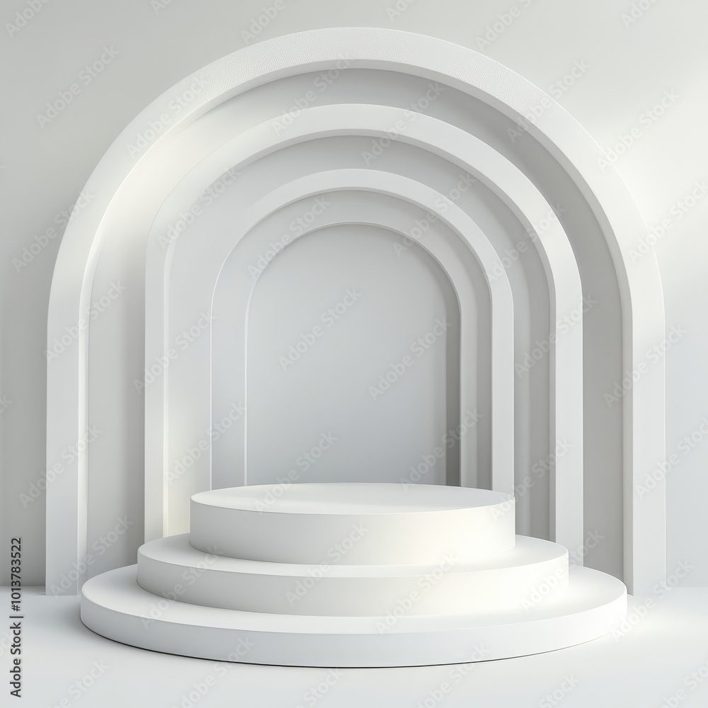 Abstract background with white round podium. Vector illustration. Eps 10. Abstract background with white round podium. Vector illustration. Eps 10.