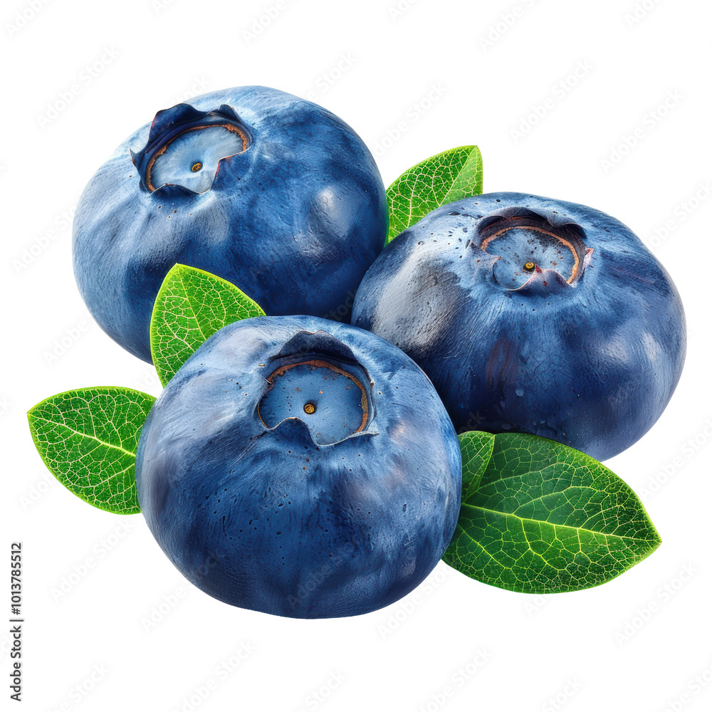 Obraz premium 新鲜饱满蓝莓果肉蓝紫水果特写素材