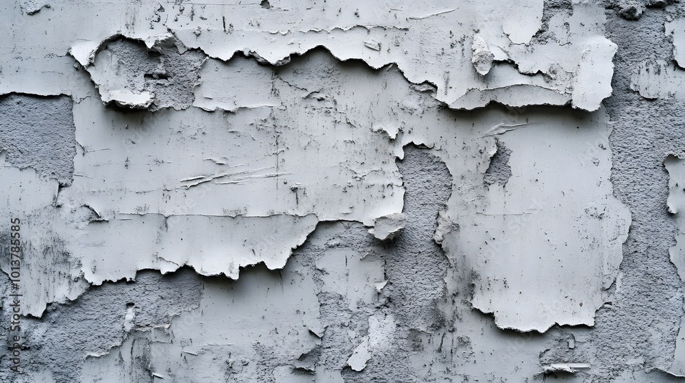 Fototapeta premium Gray plaster concrete wall texture with a rugged, industrial appearance