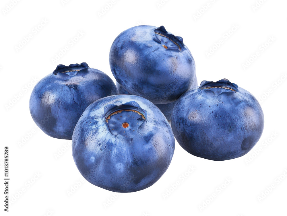 Obraz premium 新鲜饱满蓝莓果肉蓝紫水果特写素材