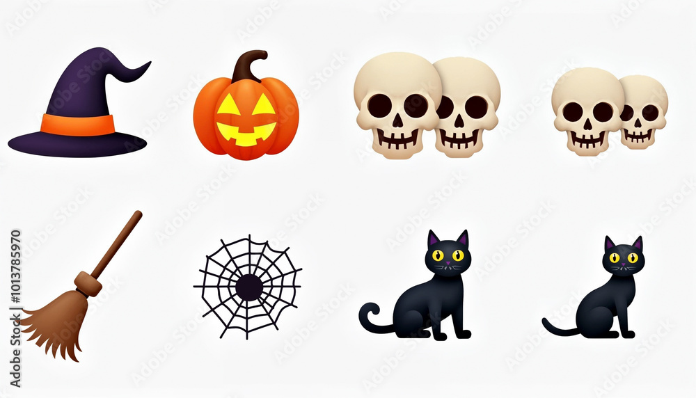 halloween icons set halloween icons set