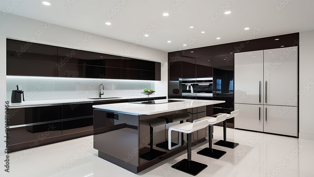 This sleek, modern pitcher perfectly complements the contemporary aesthetic of a high-end kitchen. With its minimalist design, this pitcher is an elegant addition to any luxurious space This sleek, modern pitcher perfectly complements the contemporary aesthetic of a high-end kitchen. With its minimalist design, this pitcher is an elegant addition to any luxurious space