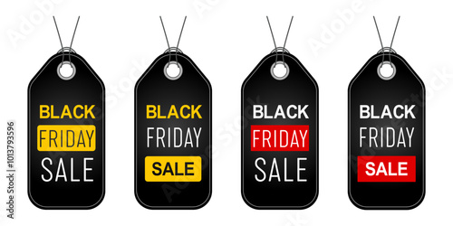 Black Friday sale vector stamp for ad. Discount coupon sticker. Illustration, logo, stamp, tag, emblem, mark or seal.