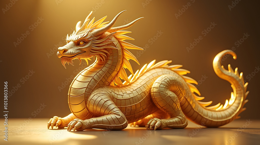 Fototapeta premium chinese dragon statue