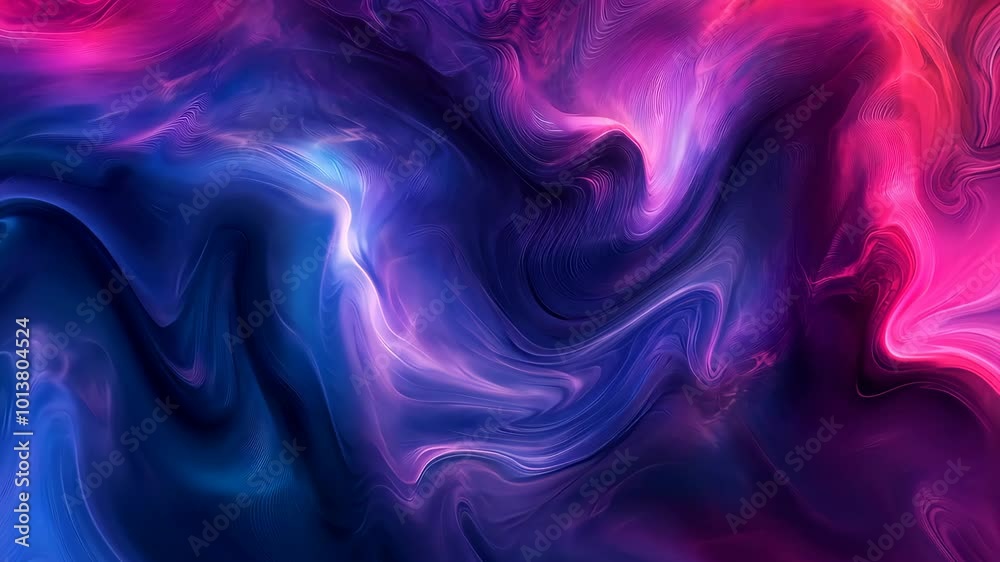 Abstract vibrant fluid art in pink and Abstract vibrant fluid art in pink and