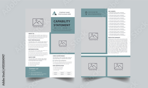 Capability Statement Template Design.