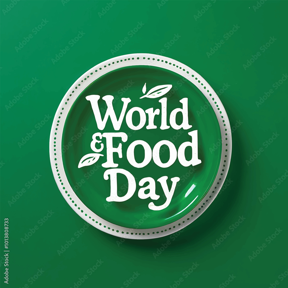 World Food Day with green background, International food day World Food Day with green background, International food day