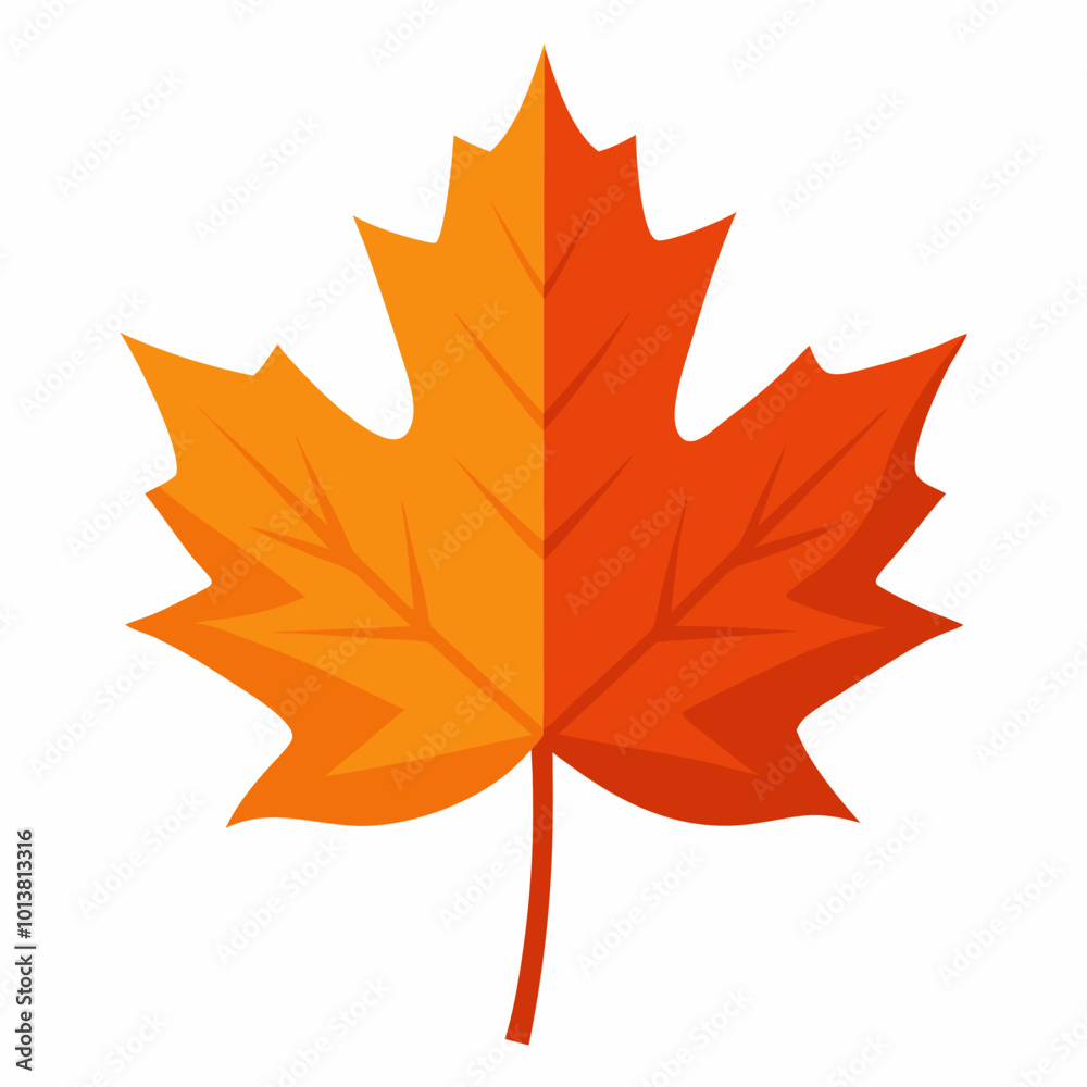 Obraz premium autumn maple leaf vector art