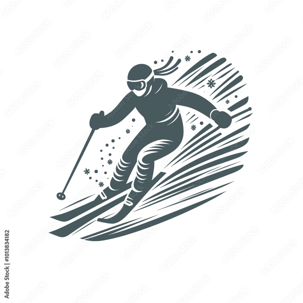 Fototapeta premium Skiing 1005