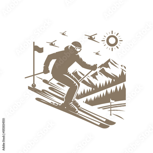 Skiing 