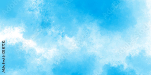 Abstract white and blue color frozen ice surface design background. oft sky blue watercolor sky and clouds, Light blue background with watercolor. gradient light white sky background with clouds.