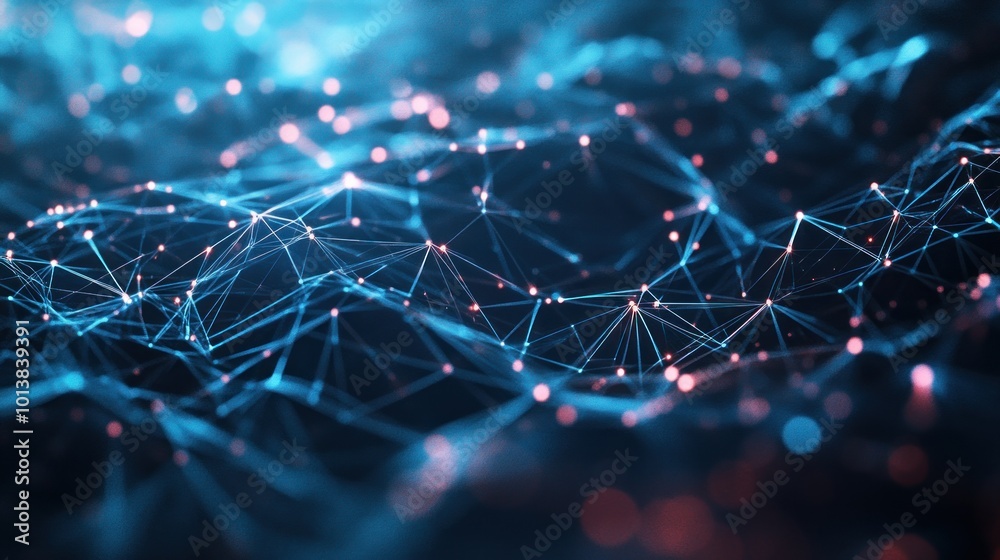 Fototapeta premium Abstract Network Visualization