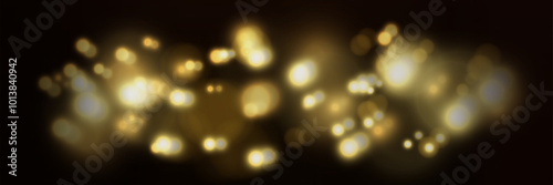 The glare lights of a night city. Vector illustration.
