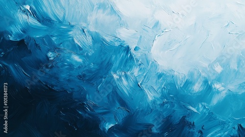 Wallpaper Mural Abstract blue and white brushstroke painting with textured background. Torontodigital.ca
