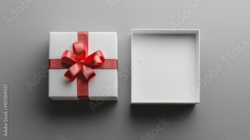 empaty retangular white gift box, open from above--v 6.1 --ar 16:9 --v 6.1 Job ID: d5a2ea81-b176-4f05-9f95-aab3b02855da photo