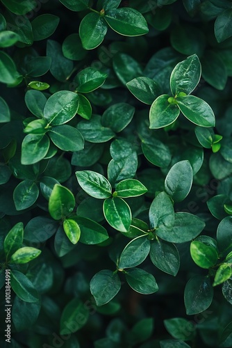 Green leaves background, natural texture for design, foliage pattern