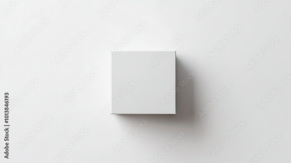 A clean white packaging box mockup, centered on a pure white background, ready for product design display. A clean white packaging box mockup, centered on a pure white background, ready for product design display.