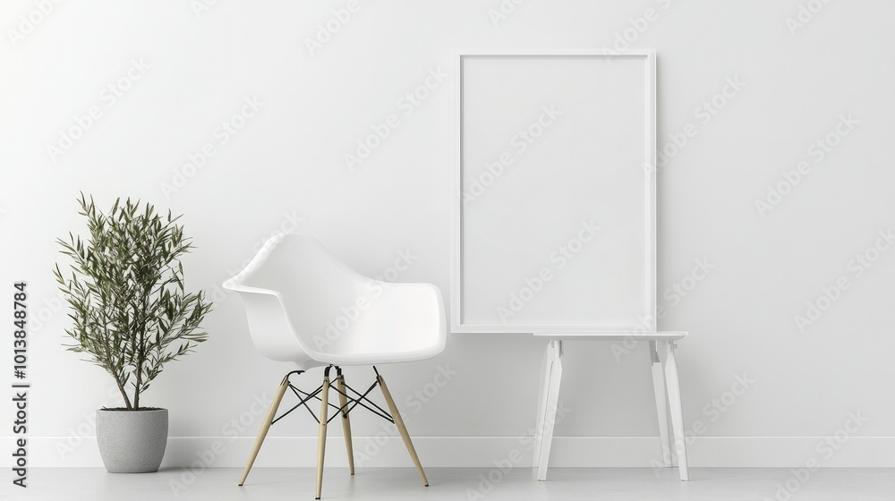 A minimalistic white frame mockup on a completely white background, perfect for showcasing artwork or design concepts. A minimalistic white frame mockup on a completely white background, perfect for showcasing artwork or design concepts.