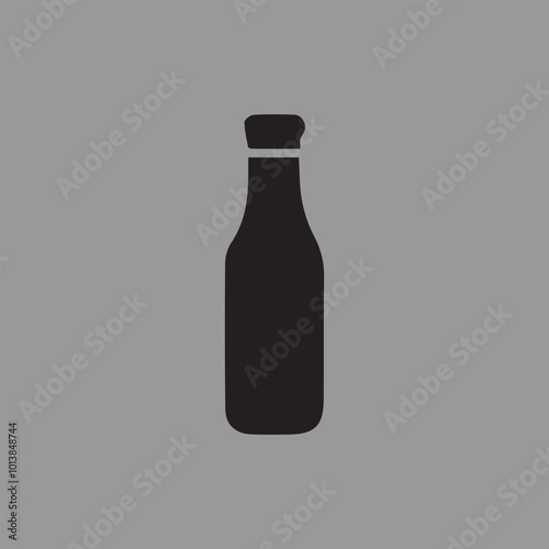 new stylish bottle icon design