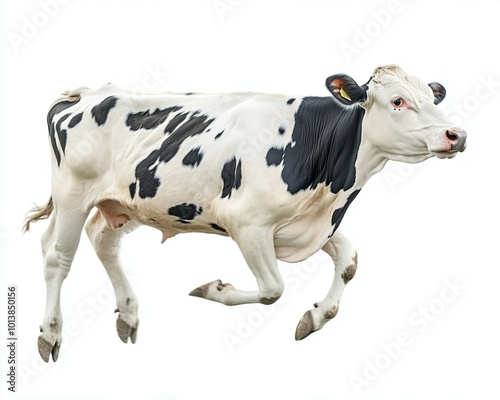 cow isolated on white background photo