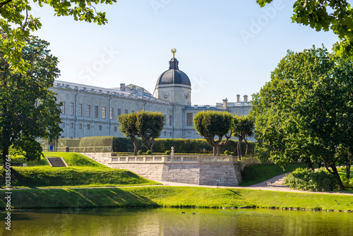 Gatchina, Russia, September 07, 2024: Palace Park of the Gatchina Museum-Reserve photo