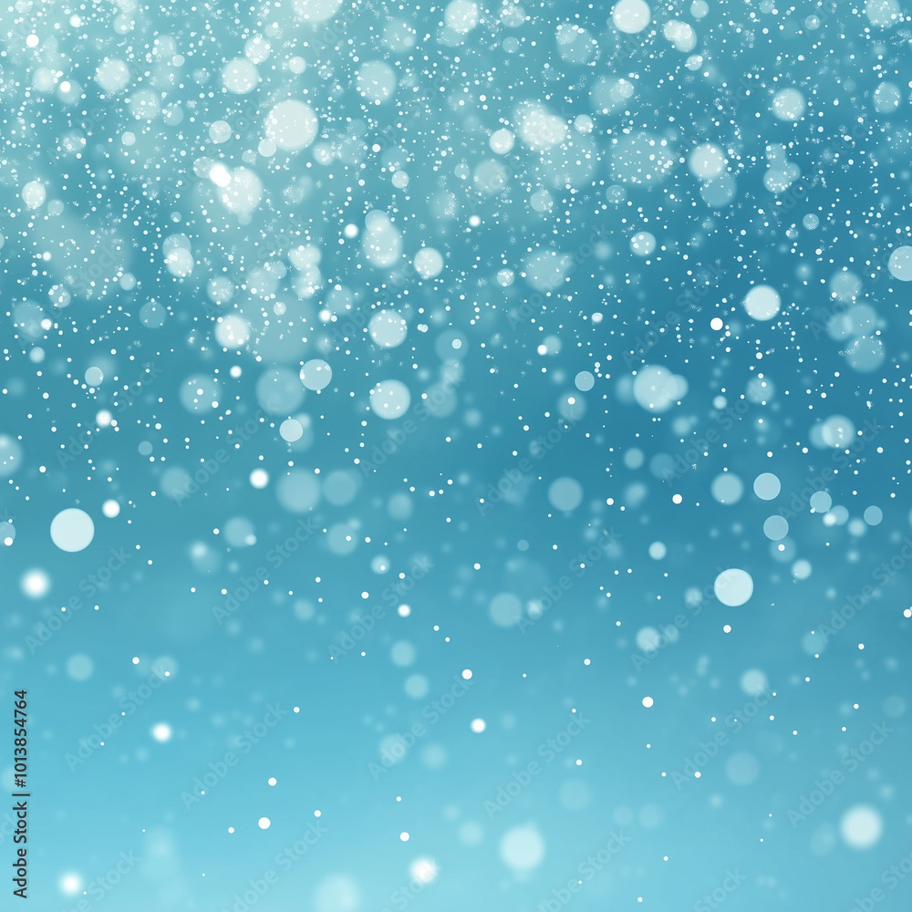 Abstract background with falling snowflakes, blue and white color scheme, blurred edges, high resolution Abstract background with falling snowflakes, blue and white color scheme, blurred edges, high resolution
