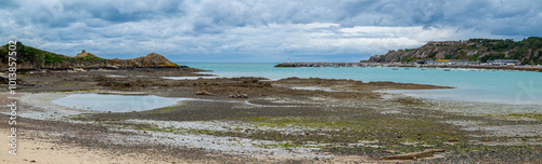 Low Tide at the Plage de Centre in Erquy in Brittany, France