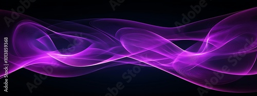Abstract purple waves flowing on a dark background.