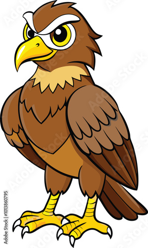 Hawk vector silhouette illustration