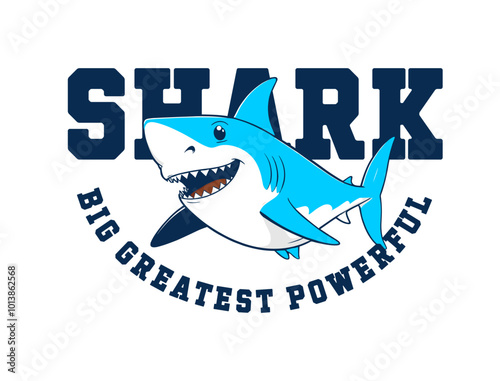 shark illustration with palm trees, mountain background and slogans. California Laguna beach. For t-shirt prints, posters and other uses.