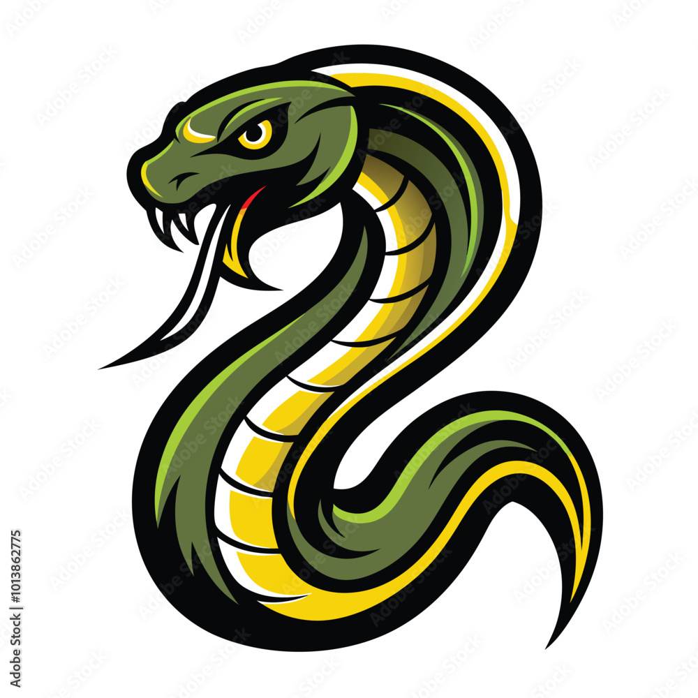 Fototapeta premium illustration of a snake