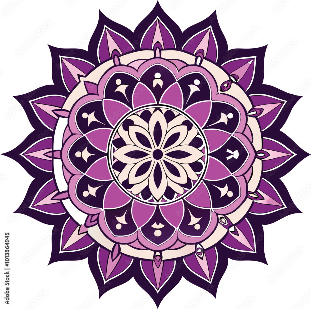 Ornamental luxury mandala pattern 3 in 1 design Ornamental luxury mandala pattern 3 in 1 design