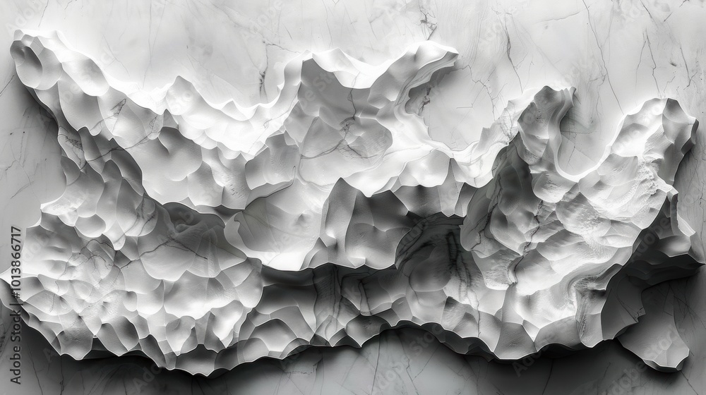 A minimalist relief sculpture with a focus on negative space and geometric shapes. A minimalist relief sculpture with a focus on negative space and geometric shapes.