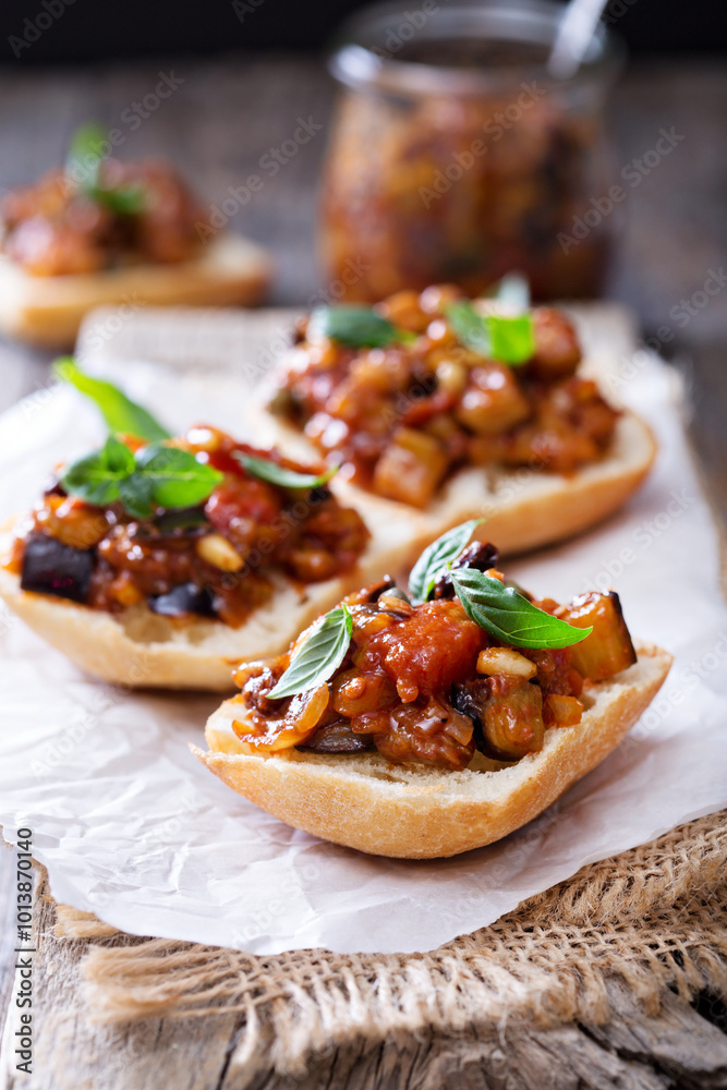 Eggplant and tomato caponata Eggplant and tomato caponata