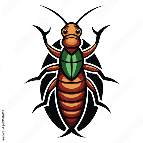 earwig logo icon on white