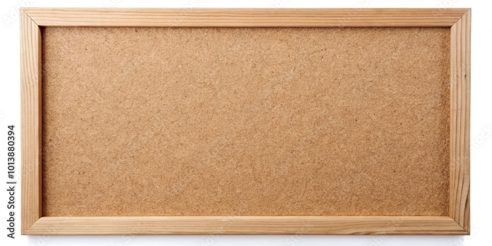 Fototapeta premium blank corkboard bulletin board with a wooden frame Depth of Field